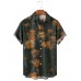 Men's Floral Print Lapel Shirt 33284840X