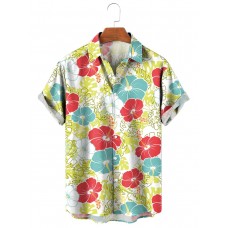 Hawaiian Resort Hibiscus Short Sleeve Shirt
