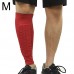 Football Anti  collision Leggings Outdoor Basketball Riding Mountaineering Ankle Protect Calf Socks Gear Protecter  Red Size  M