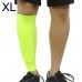 Football Anti  collision Leggings Outdoor Basketball Riding Mountaineering Ankle Protect Calf Socks Gear Protecter  Fluorescent Green Size  XL